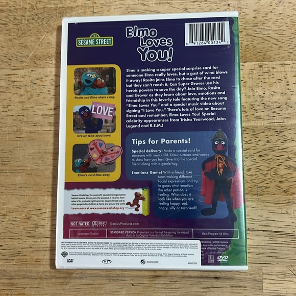 Sesame Street Elmo Loves You DVD Sealed - Picture 2 of 2
